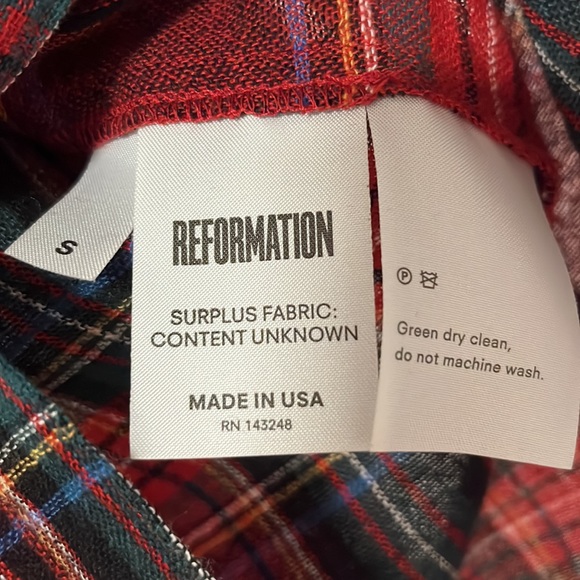 Reformation plaid button down shirt - Picture 5 of 5